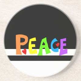 Posavasos MAZIPOODLES Peace Rainbow