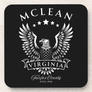Posavasos McLean Condado de Fairfax Virginia Águila Vintage