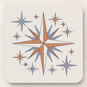 Posavasos MCM Starburst Gold Coaster Set