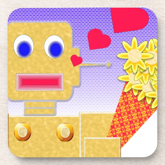 Posavasos Me amo, soy un bot (Frente)