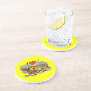 Posavasos Me Encanta El Panqueque Bananero (Corazón)... Comi