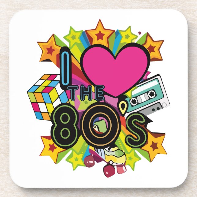 Posavasos me encantan los 80 (Frente)