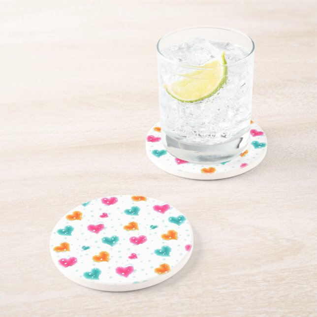 Posavasos Me encantan los Navidades de nieve (Lado)