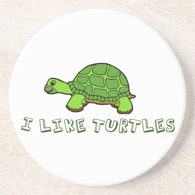 Posavasos Me Gustan Las Tortugas (Frente)