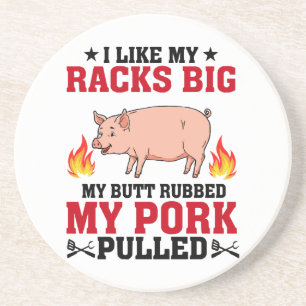 Posavasos Me Gustan Mis Estantes Gran Barbacoa, Cita De Cerd