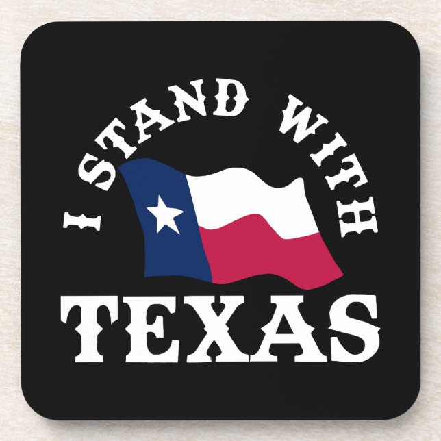 Posavasos Me mantengo con Texas (Frente)