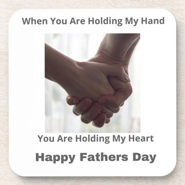 Posavasos Me Mantienes En La Mano, Me Mantienes El Corazón (Frente)