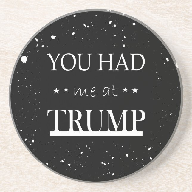 Posavasos Me tenías en Trump (Frente)