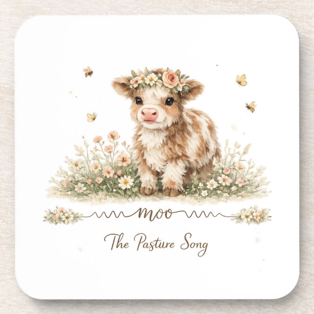 Posavasos Meadow Melody cow paper plates (Frente)