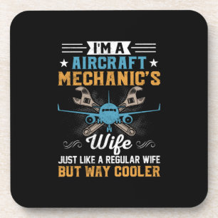 Posavasos Mecánica Soy Una Esposa Mecánica De Aeronaves