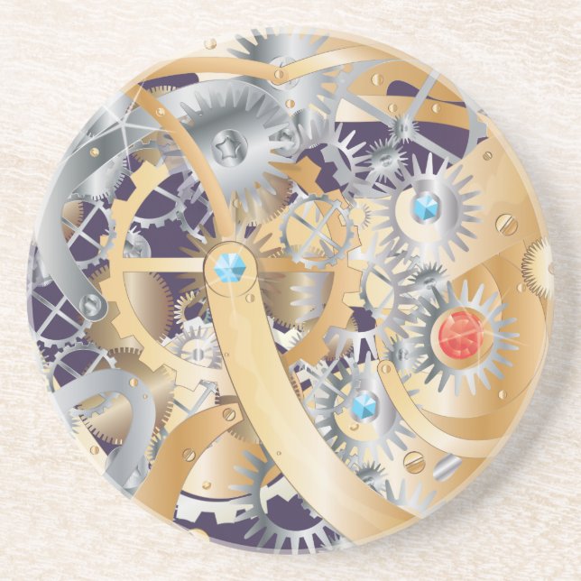 Posavasos mecanismo de reloj (Frente)