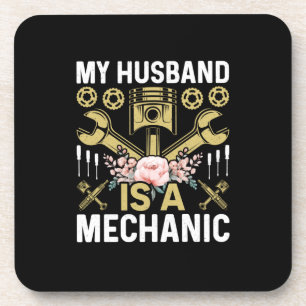 Posavasos Mechanic Mi Esposo Es Un Mecánico