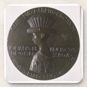 Posavasos Medalla del retrato que representa Gianfrancesco