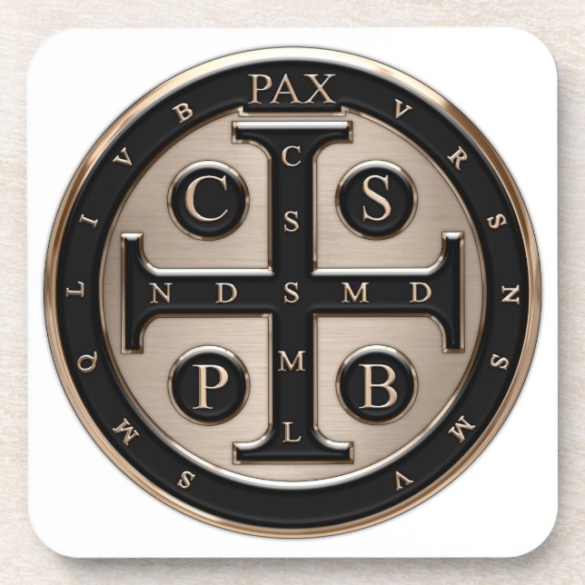 Posavasos Medalla del St. Benedicto (Frente)