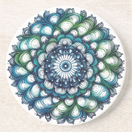 Posavasos Medallón verde azul - Resumen