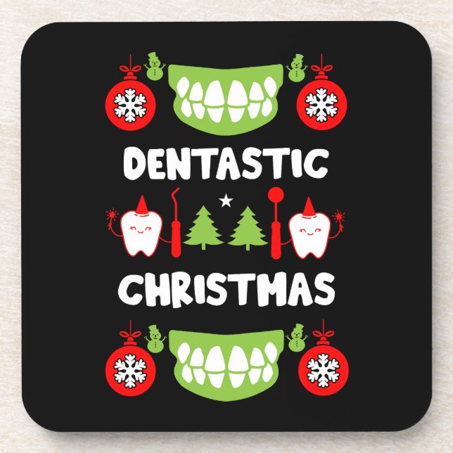 Posavasos Médica dental navidad (Frente)