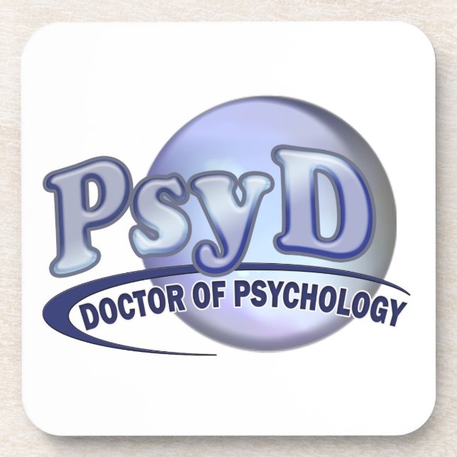 Posavasos Médico de PsyD del LOGOTIPO de la psicología (Frente)