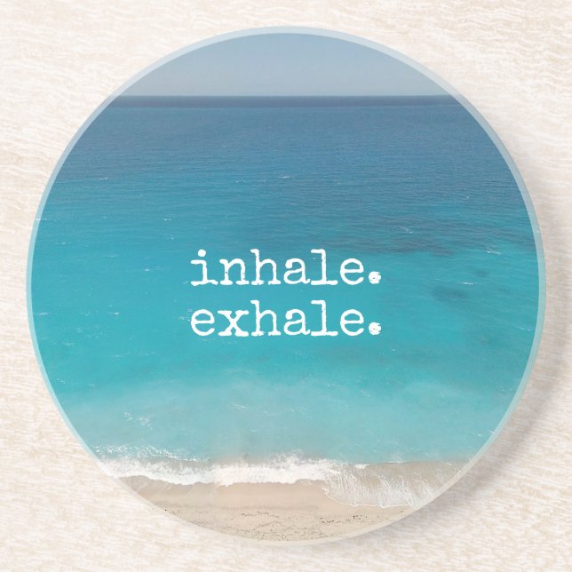 Posavasos Meditación Hermosa Playa del Paraíso (Frente)