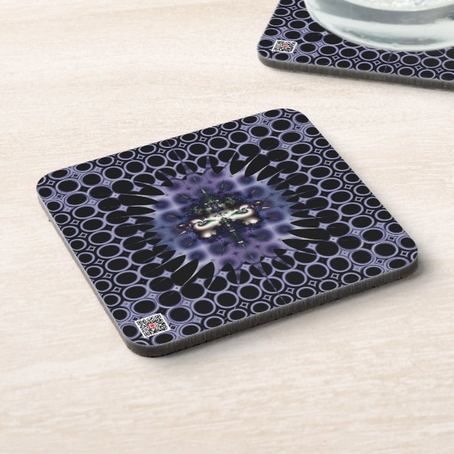Posavasos Meditación Púrpura (Lado Izquierdo)