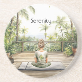 Posavasos Meditación Yoga Serenidad Femenina
