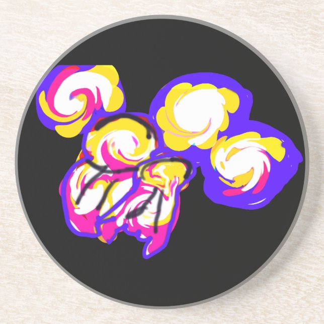 Posavasos Medusas estilo burbujas (Frente)