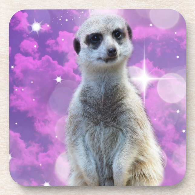 Posavasos Meerkat Con Esparkle, (Frente)