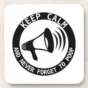 Posavasos Megaphone: Mantener La Calma Y Nunca Olvidar