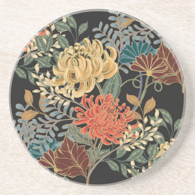 Posavasos Mehndi Tracery Tile: Diseño étnico sin problemas (Frente)