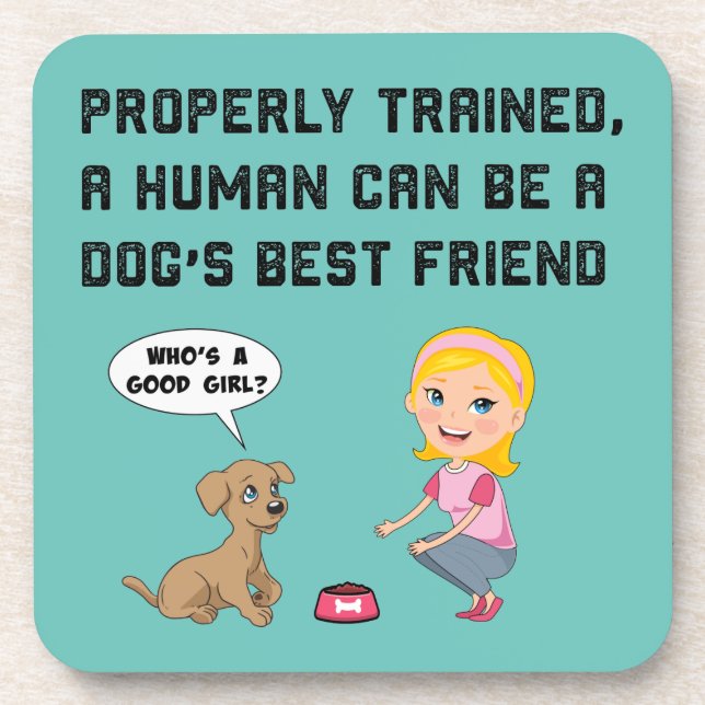 Posavasos Mejor amigo de perros (Frente)
