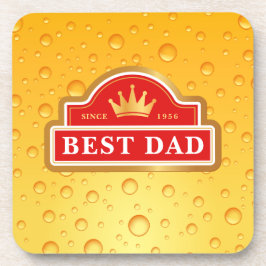 Posavasos Mejor Etiqueta de Cerveza de Papá