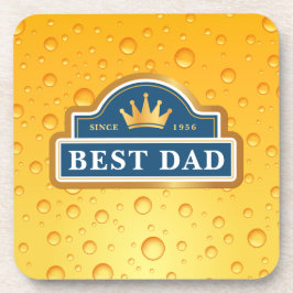 Posavasos Mejor Etiqueta de Cerveza de Papá