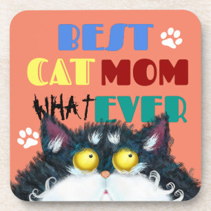 Posavasos Mejor Madre De Gato   Gracioso Gato Amantes