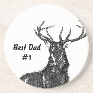 Posavasos Mejor Papá #1 Atardes De Buck Vintage