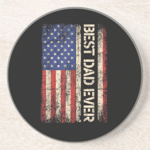 Posavasos Mejor Papá del Mundo Regalos de la Bandera America