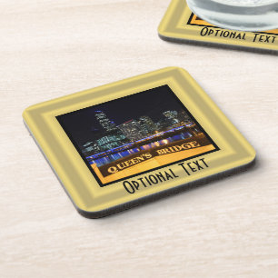 Posavasos Melbourne Australia CBD enciende el puente de la R