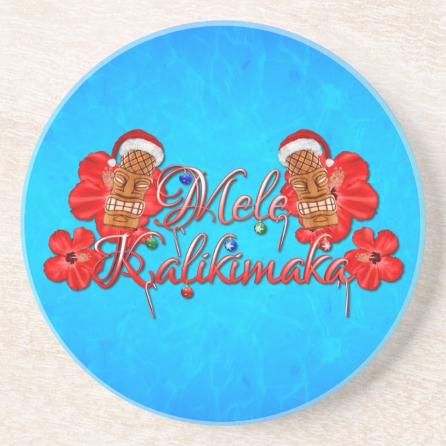 Posavasos Mele Kalikimaka Tiki (Frente)