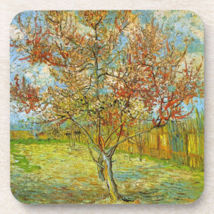 Posavasos Melocotonero en flor por Vincent van Gogh
