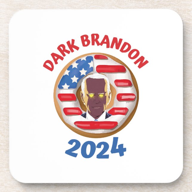 Posavasos Meme de Dark Brandon t shirt joe Biden 2024 (Frente)