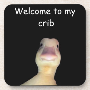 Posavasos Meme del Pato Divertido – “Bienvenido a Mi Casa” A