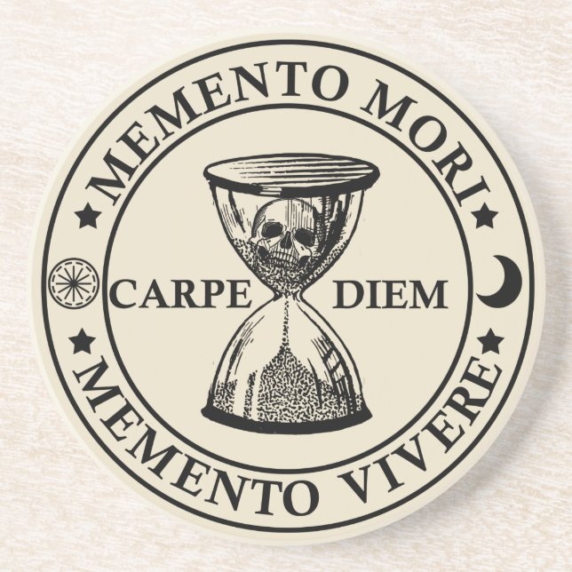 Posavasos memento mori vivere (Frente)