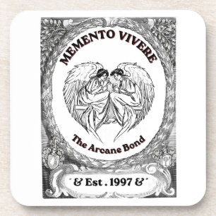 Posavasos Memento Vivere   Arte de Ángel Bond Vintage