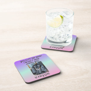 Posavasos Memorial Conmovedor Fur Baby Púrpura Verde Rosa