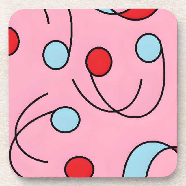 Posavasos Memphis Design Drupes (Frente)