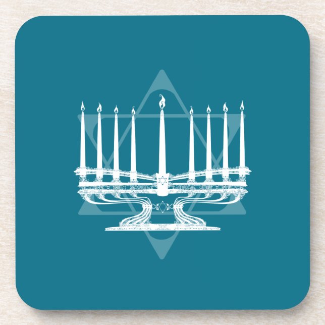 Posavasos Menorah y estrella IV (Frente)