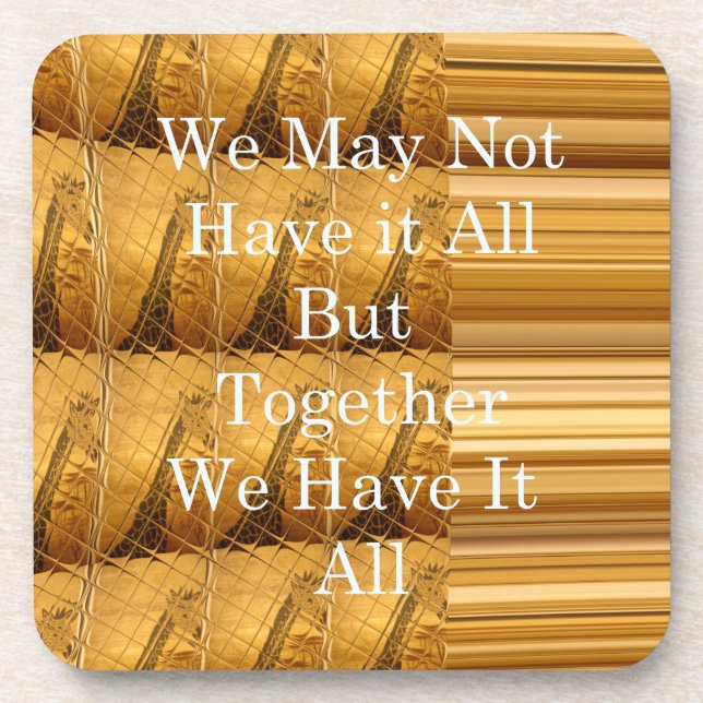 Posavasos Mensaje inspirador con diseño de vida salvaje en Á (Frente)