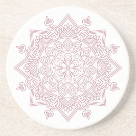 Posavasos Mentalidad Mandala Diseño Montaña Sandstone
