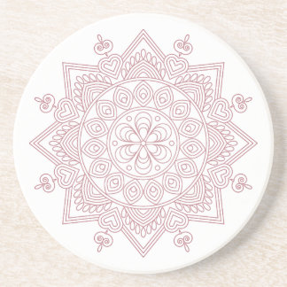 Posavasos Mentalidad Mandala Diseño Montaña Sandstone