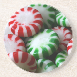 Posavasos Mentas rojas y verdes del navidad