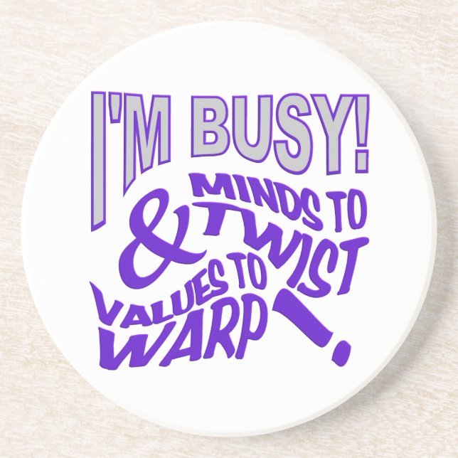 Posavasos Mentes para torcer la montaña rusa (Frente)