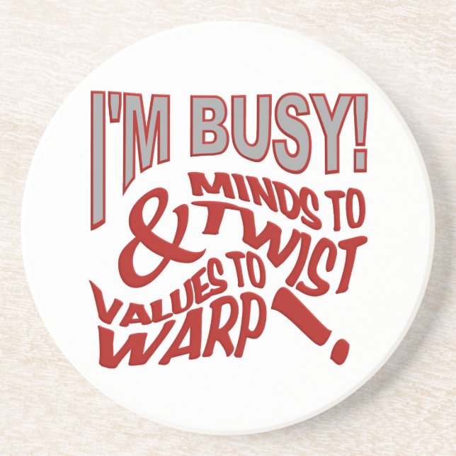 Posavasos Mentes para torcer la montaña rusa (Frente)